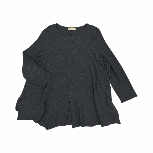 Tunic Ls By Clothes Mentor In Grey, Size:L