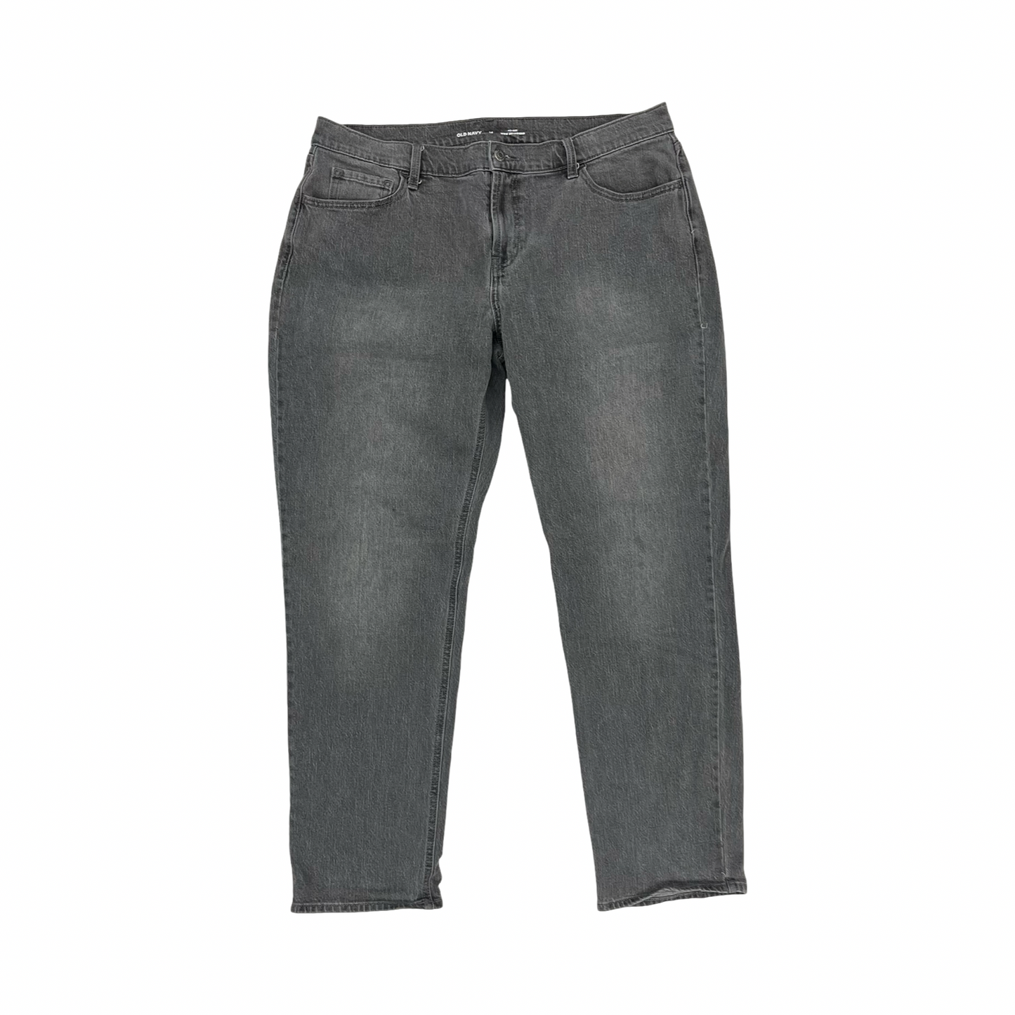 Jeans Boyfriend By Old Navy In Black Denim, Size:14