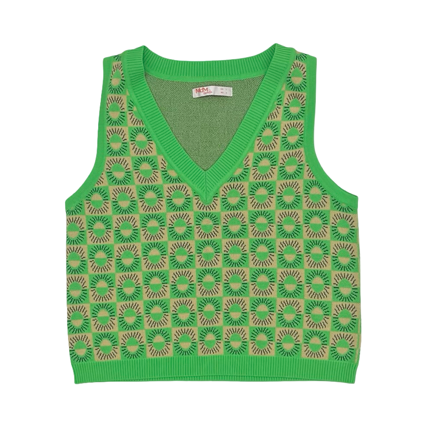 Vest Sweater By Clothes Mentor In Green, Size:L