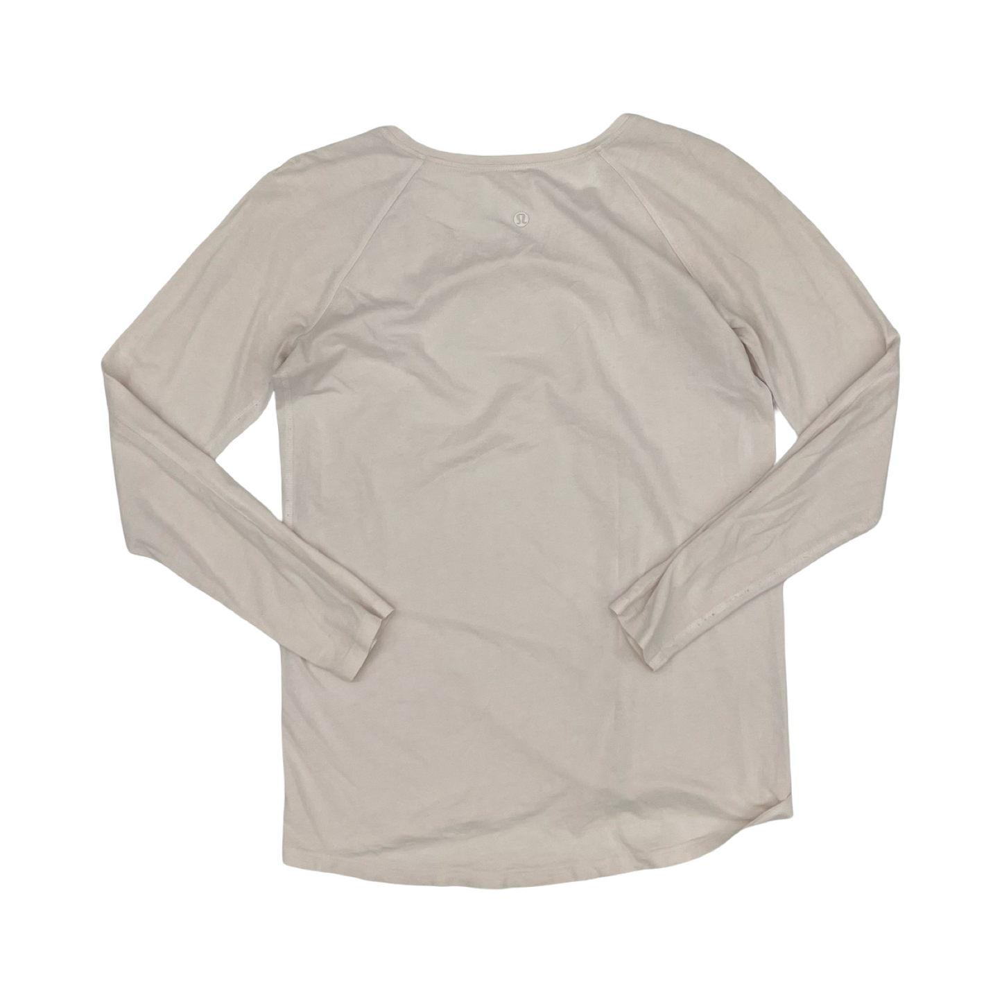 Athletic Top Ls Collar By Lululemon In Pink, Size:M