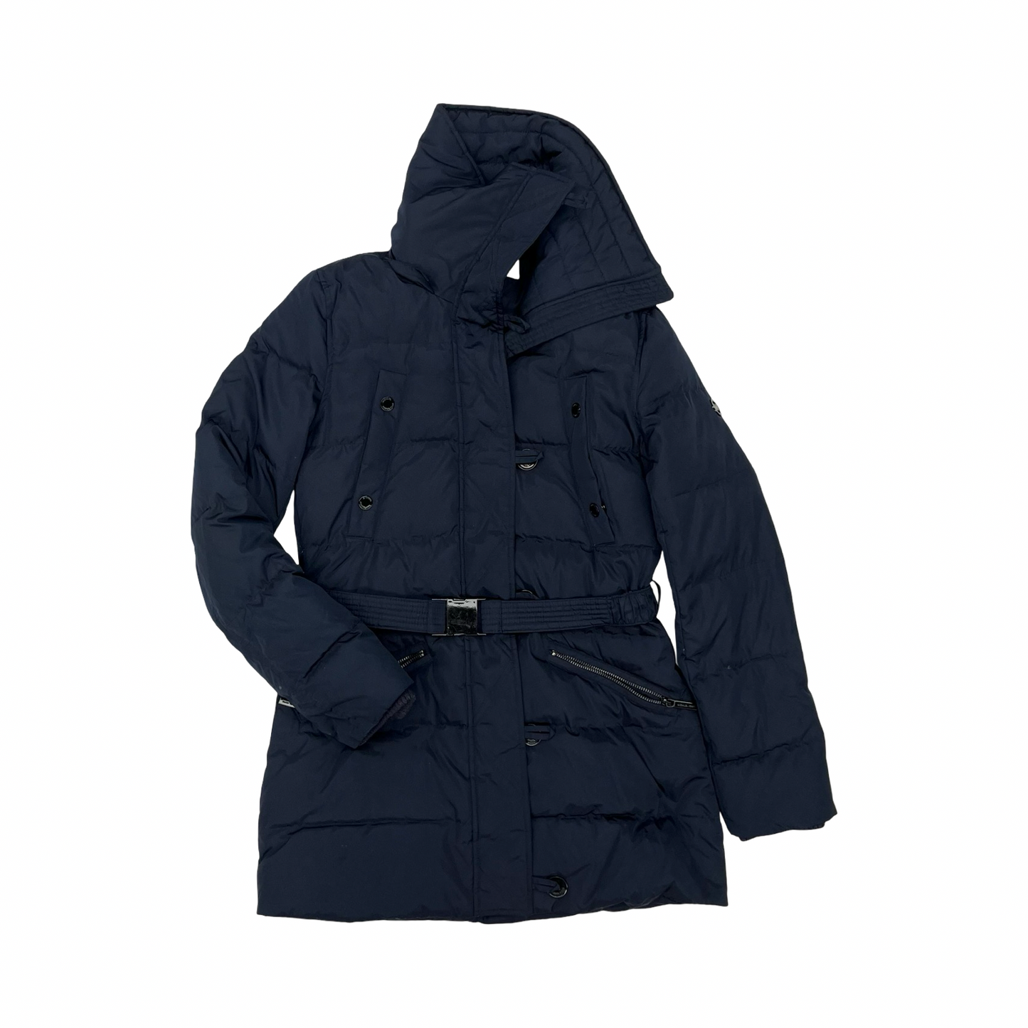 Coat Designer By Michael Kors In Navy, Size:Xs