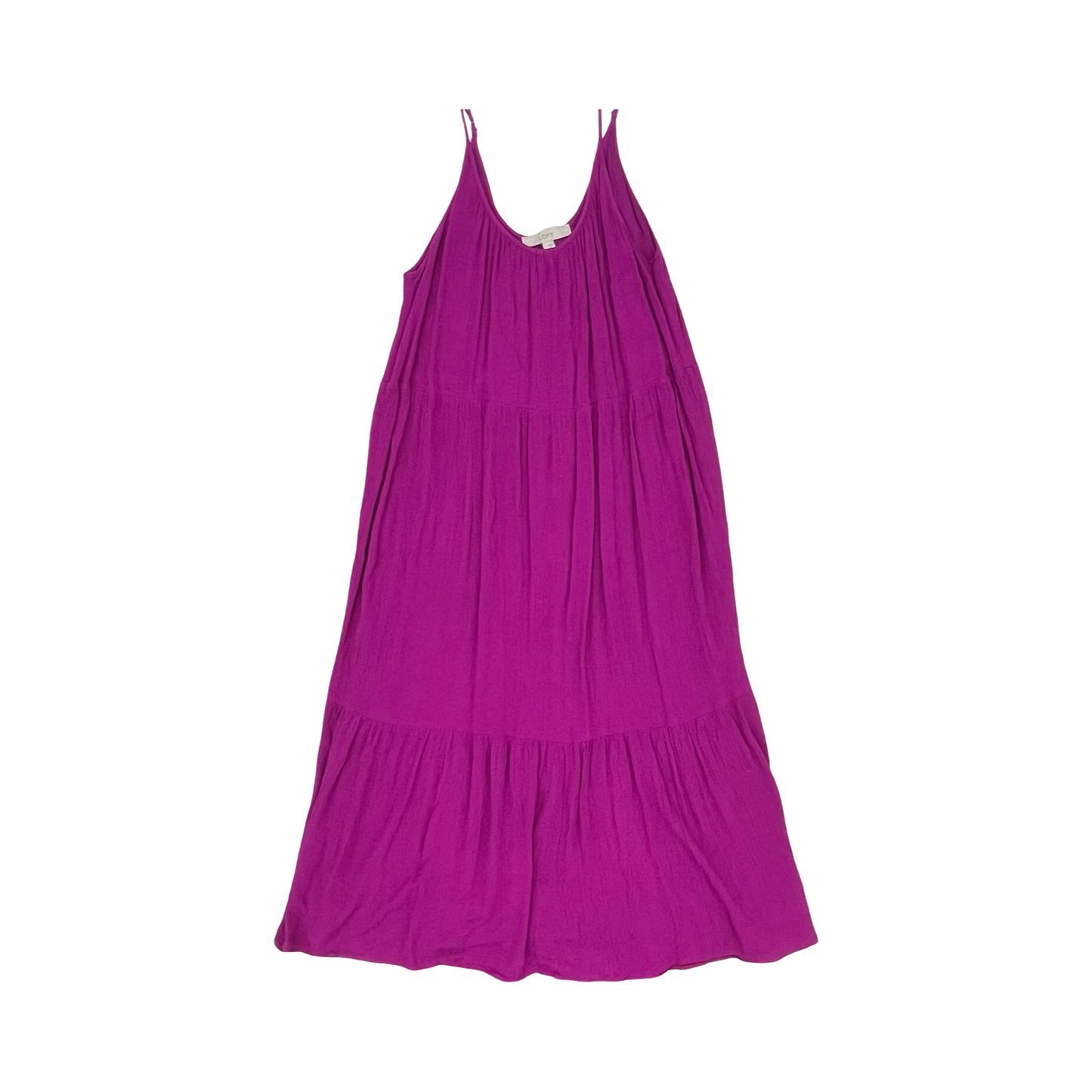 Dress Casual Midi By Loft In Purple, Size:L