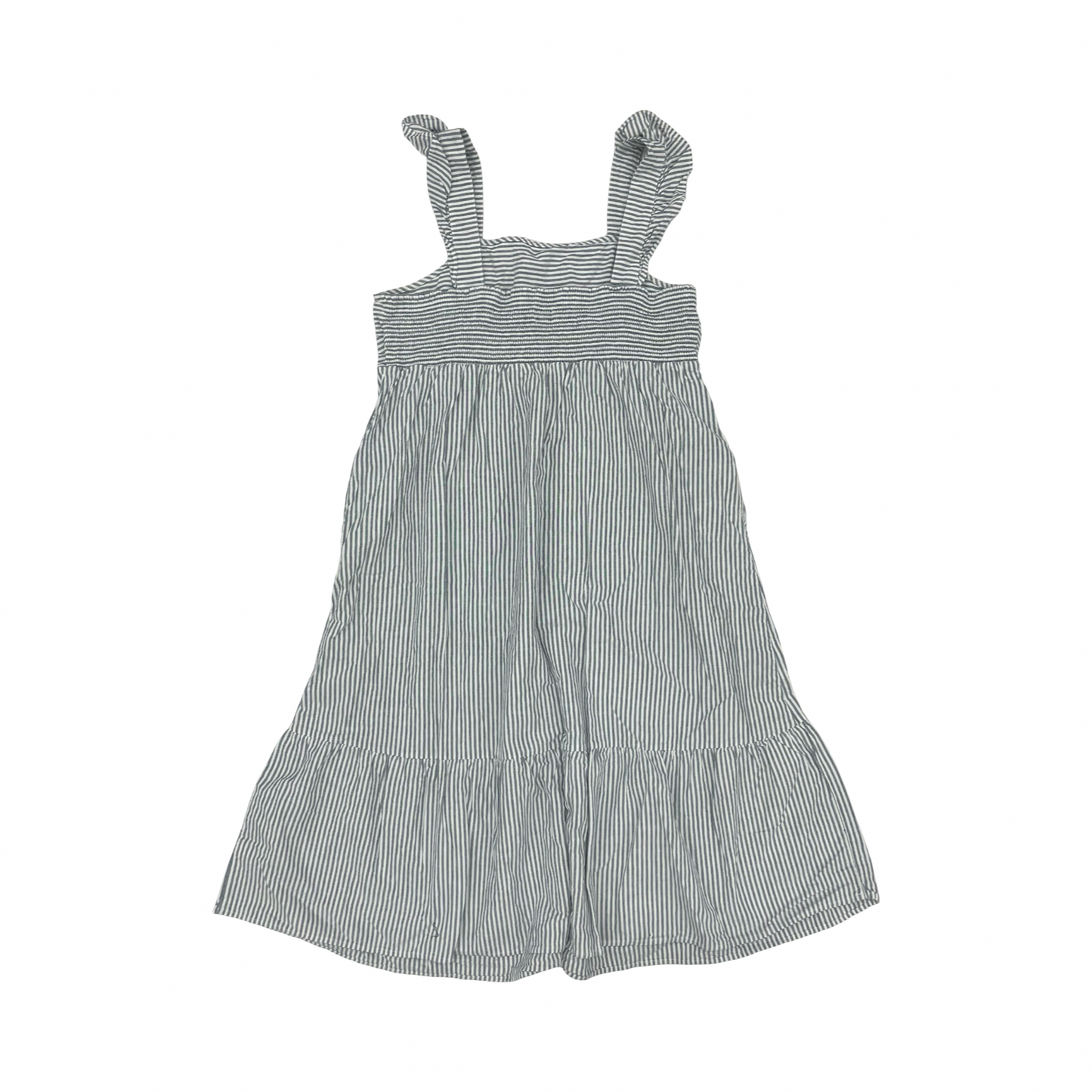 Dress Casual Midi By Universal Thread In Blue & Cream, Size:L