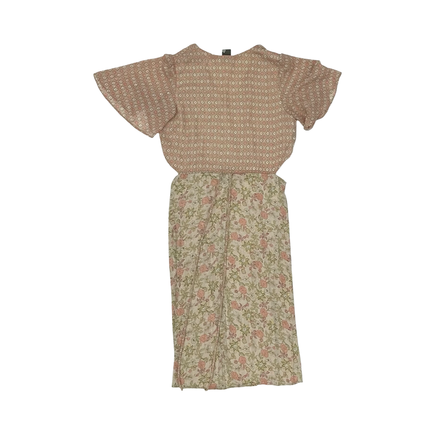 Dress Party Long By Taylor In Pink & Tan, Size:10