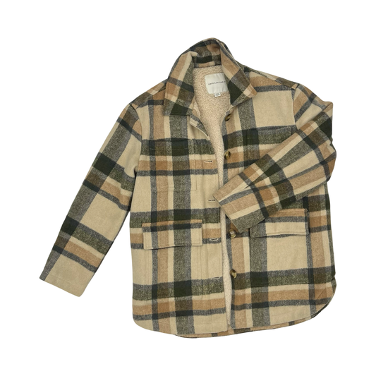 Coat Other By American Eagle In Brown & Green, Size:S