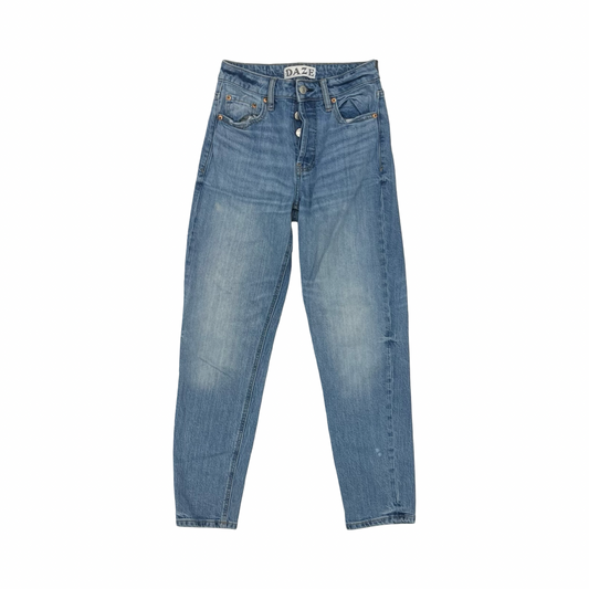 Jeans Straight By Daze In Blue Denim, Size:0