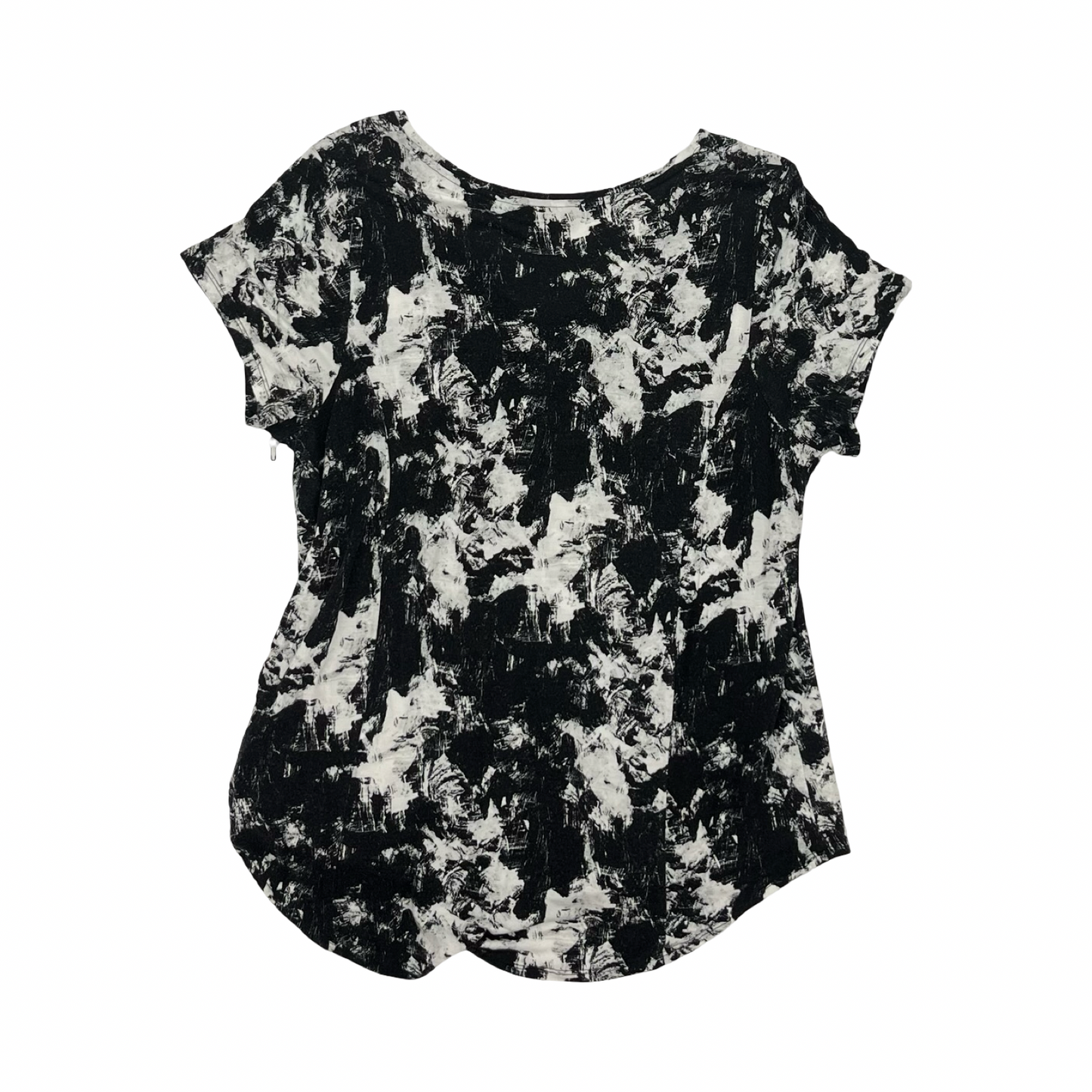 Top Ss By Simply Vera In Black & White, Size:1X