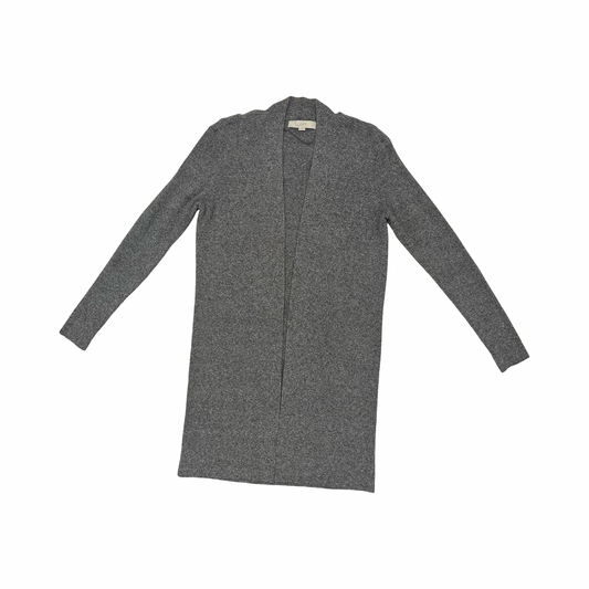 Sweater Cardigan By Loft In Grey, Size:M