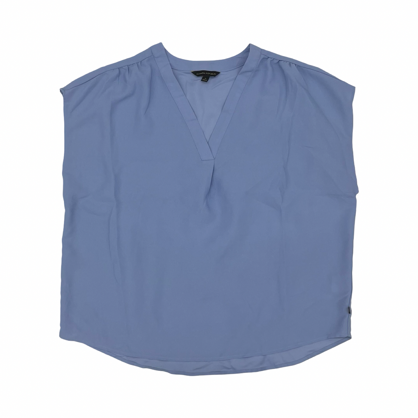 Blouse Ss By Banana Republic In Blue, Size:Xl