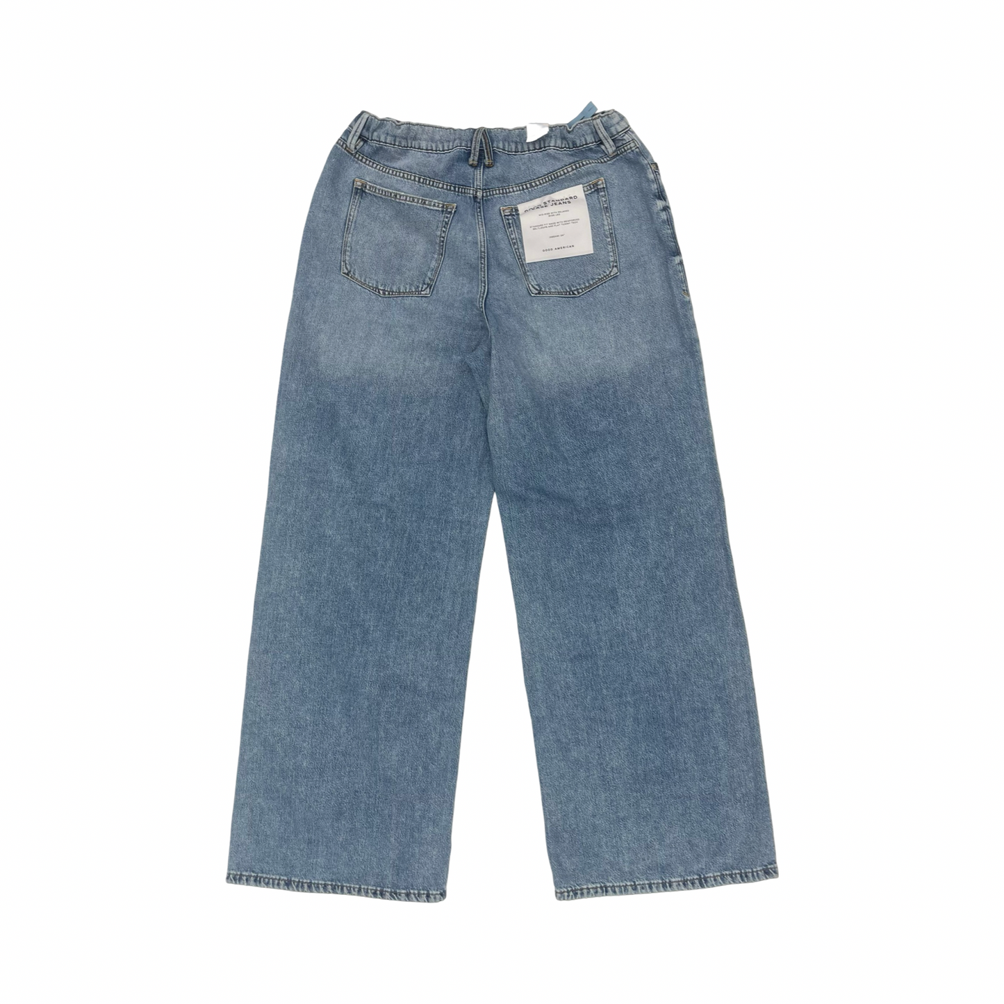 Jeans Wide Leg By Good American In Blue Denim, Size:10