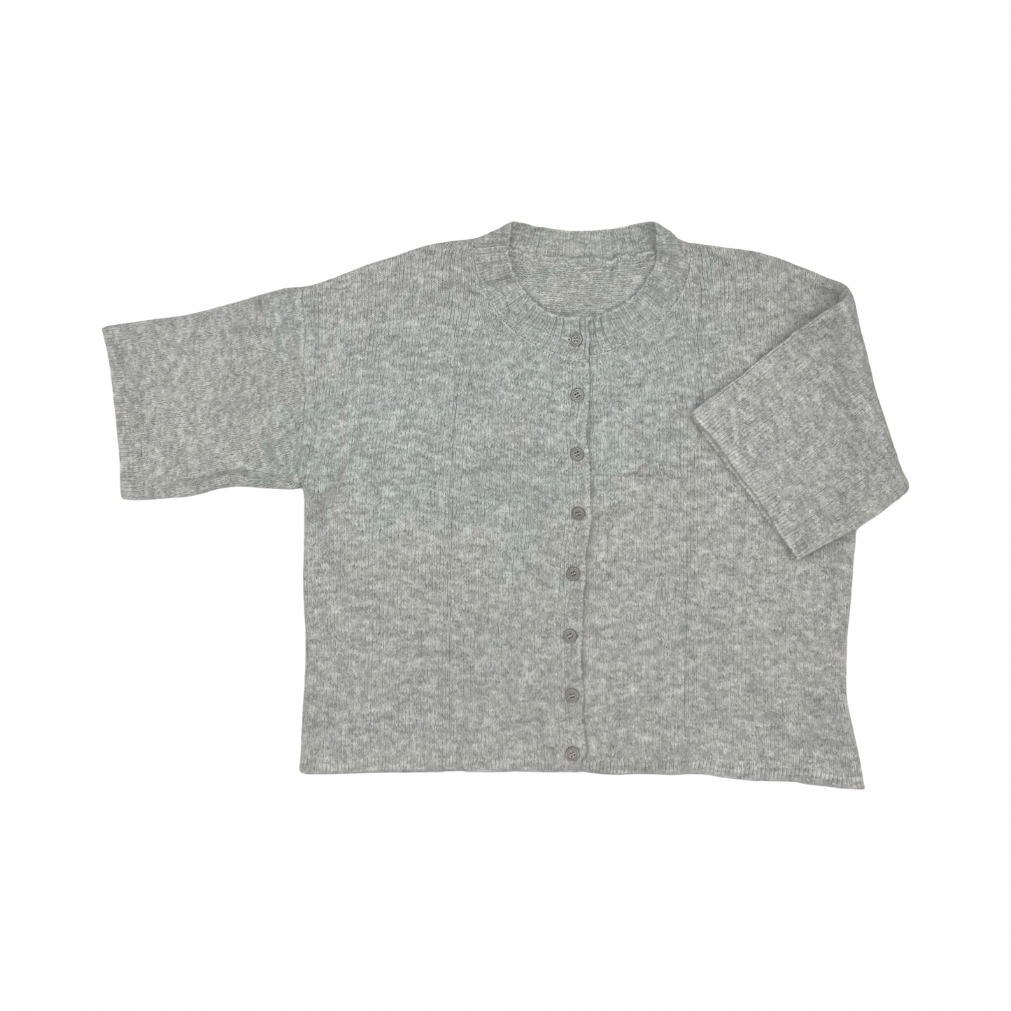 Sweater Cardigan By Clothes Mentor In Grey, Size:L