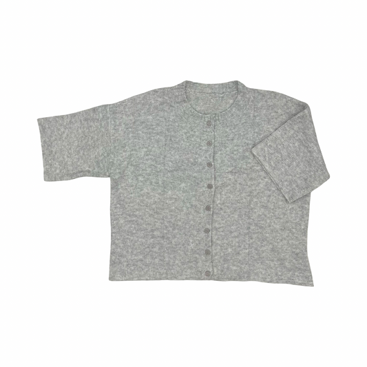 Sweater Cardigan By Clothes Mentor In Grey, Size:L