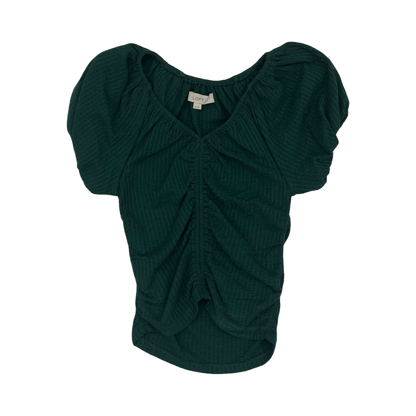 Blouse Ss By Loft In Green, Size:Xs