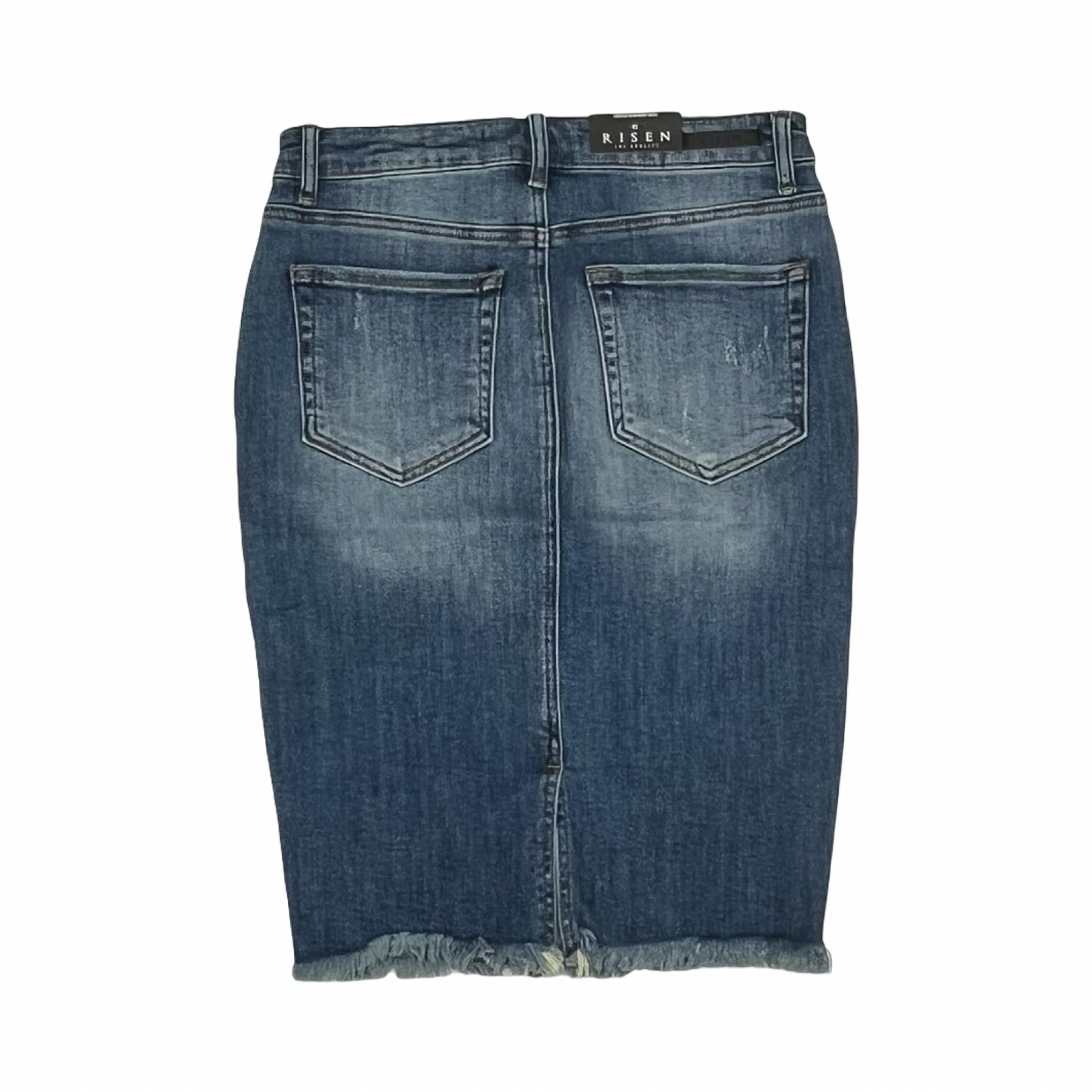 Skirt Mini & Short By Risen In Blue Denim, Size:M