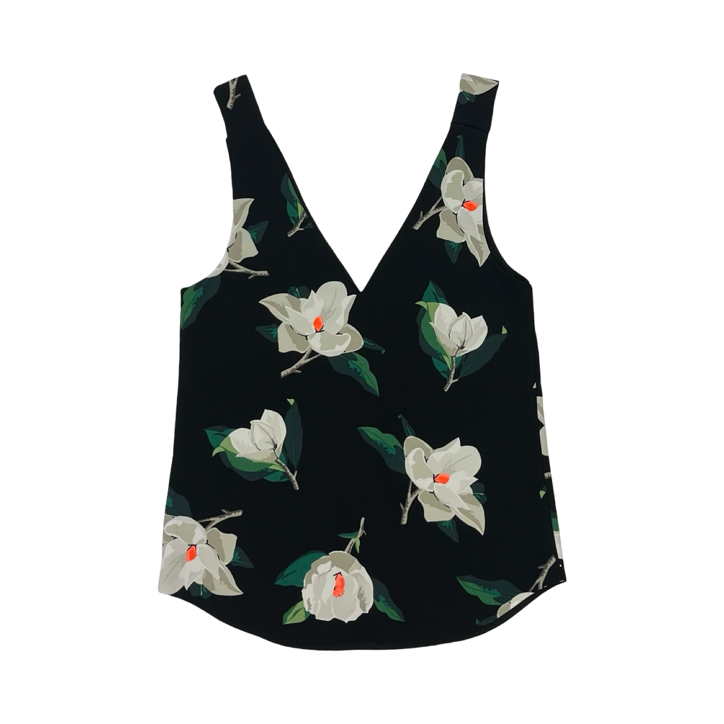 Blouse Sleeveless By Banana Republic In Floral Print, Size:Xs