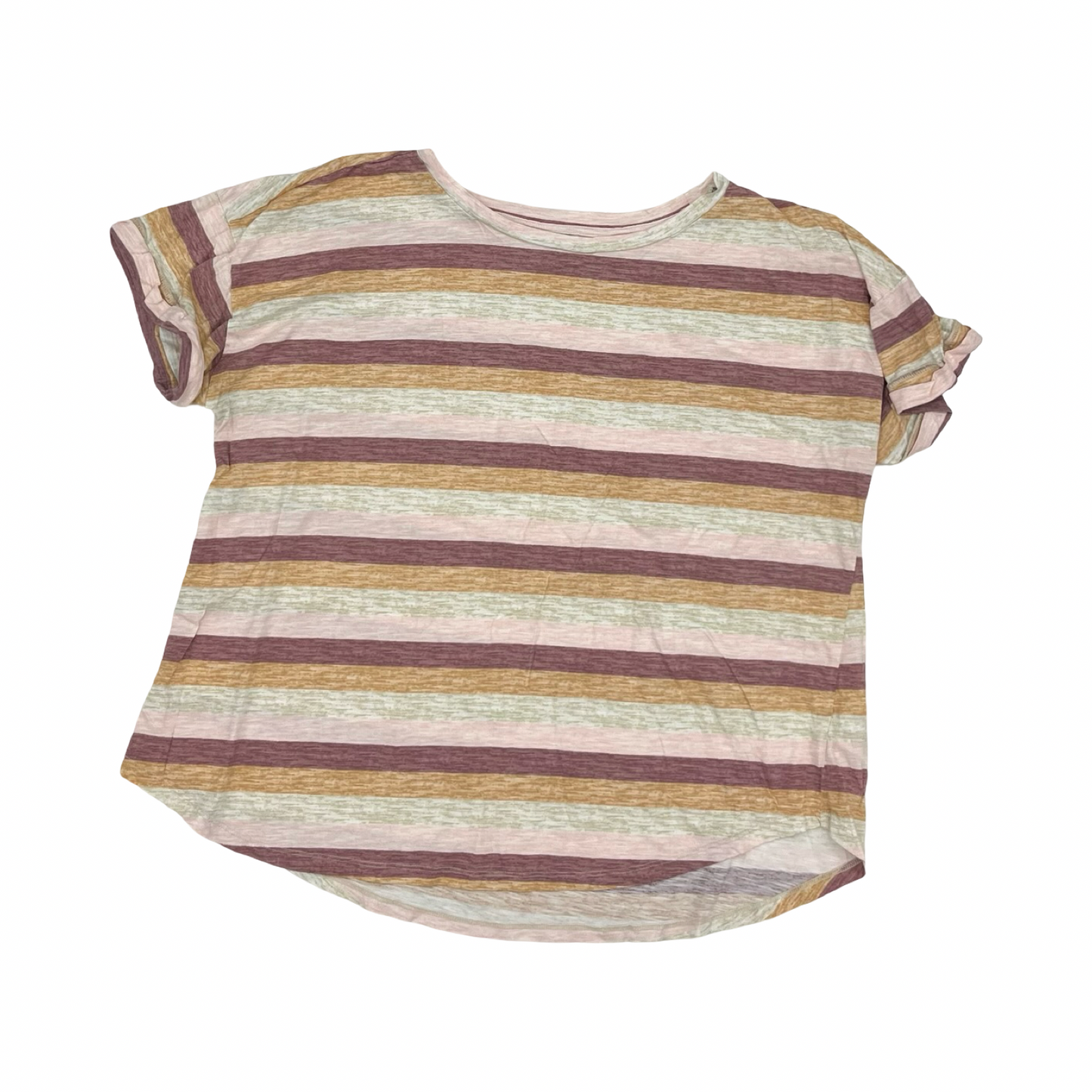Top Ss By Maurices In Striped Pattern, Size:2X