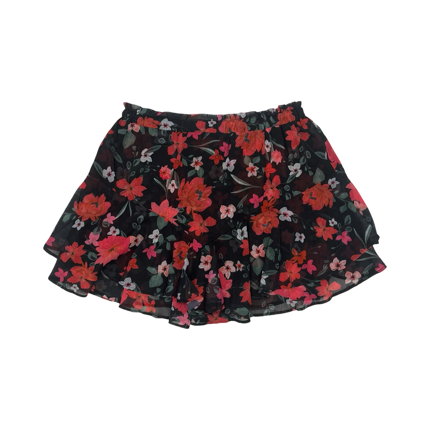 Skirt Mini & Short By Cmf In Black & Red, Size:2X