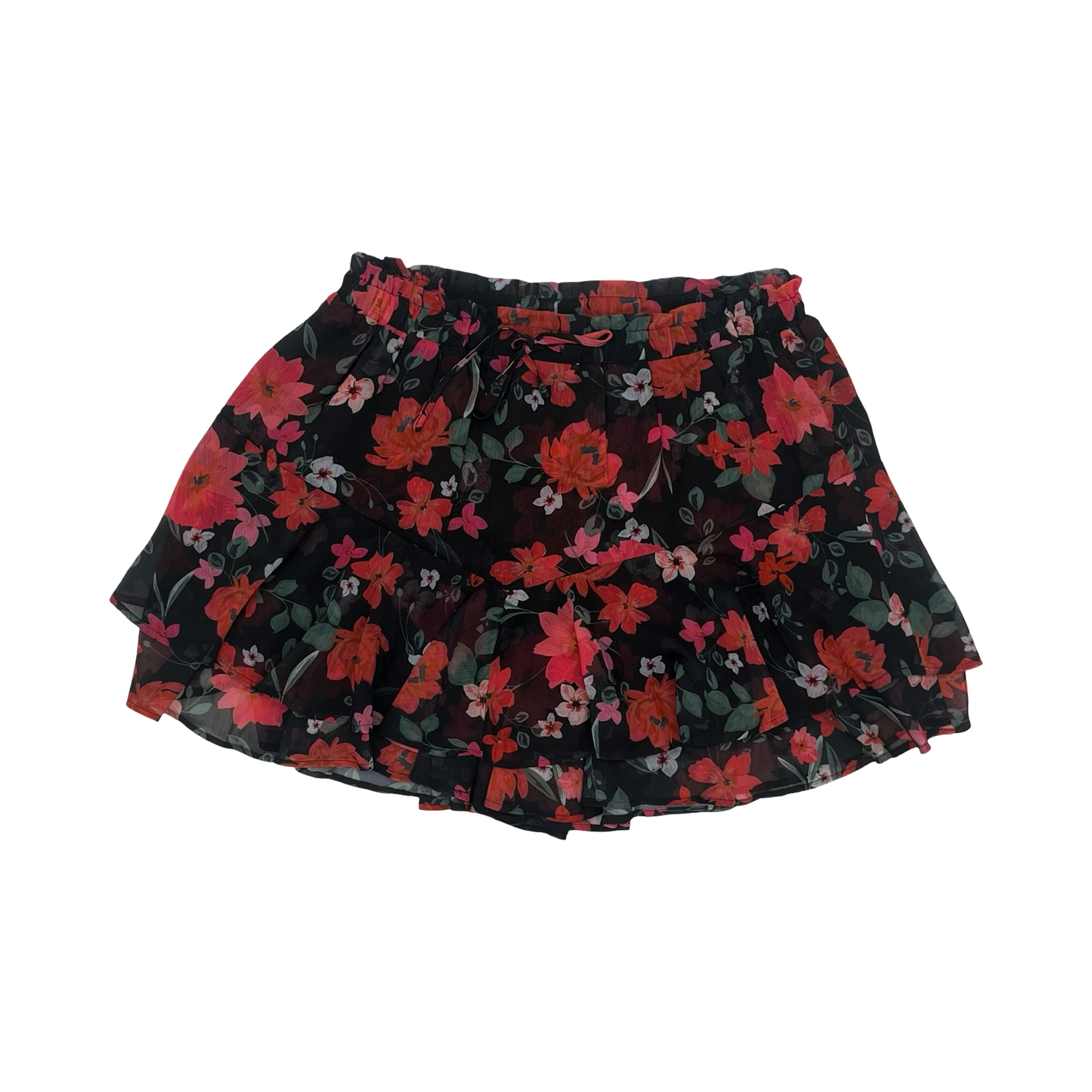Skirt Mini & Short By Cmf In Black & Red, Size:2X