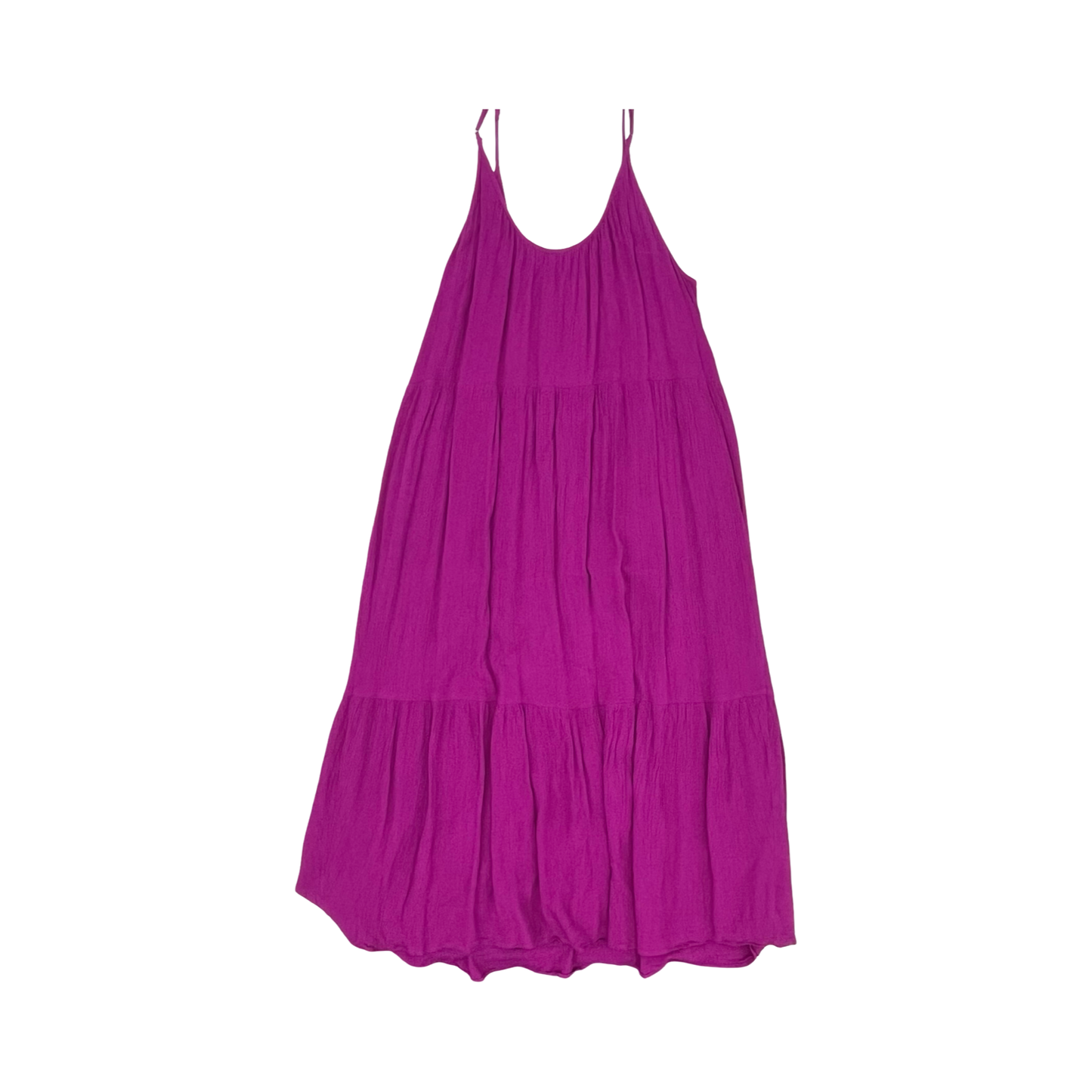 Dress Casual Midi By Loft In Purple, Size:L