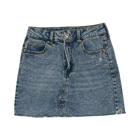Skirt Mini & Short By Wild Fable In Blue Denim, Size:4
