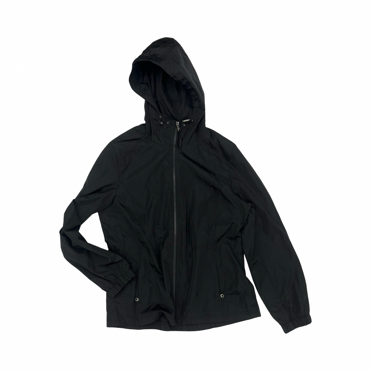 Jacket Windbreaker By Bass In Black, Size:M
