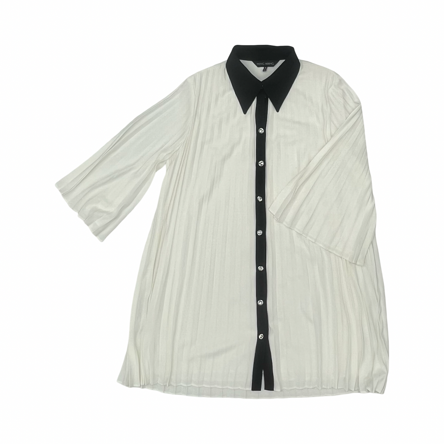 Dress Party Short By Ming Wang In Black & Cream, Size:M