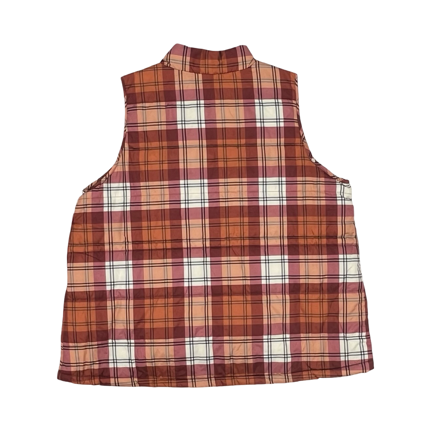 Vest Puffer & Quilted By Maurices In Brown & Orange, Size:2X