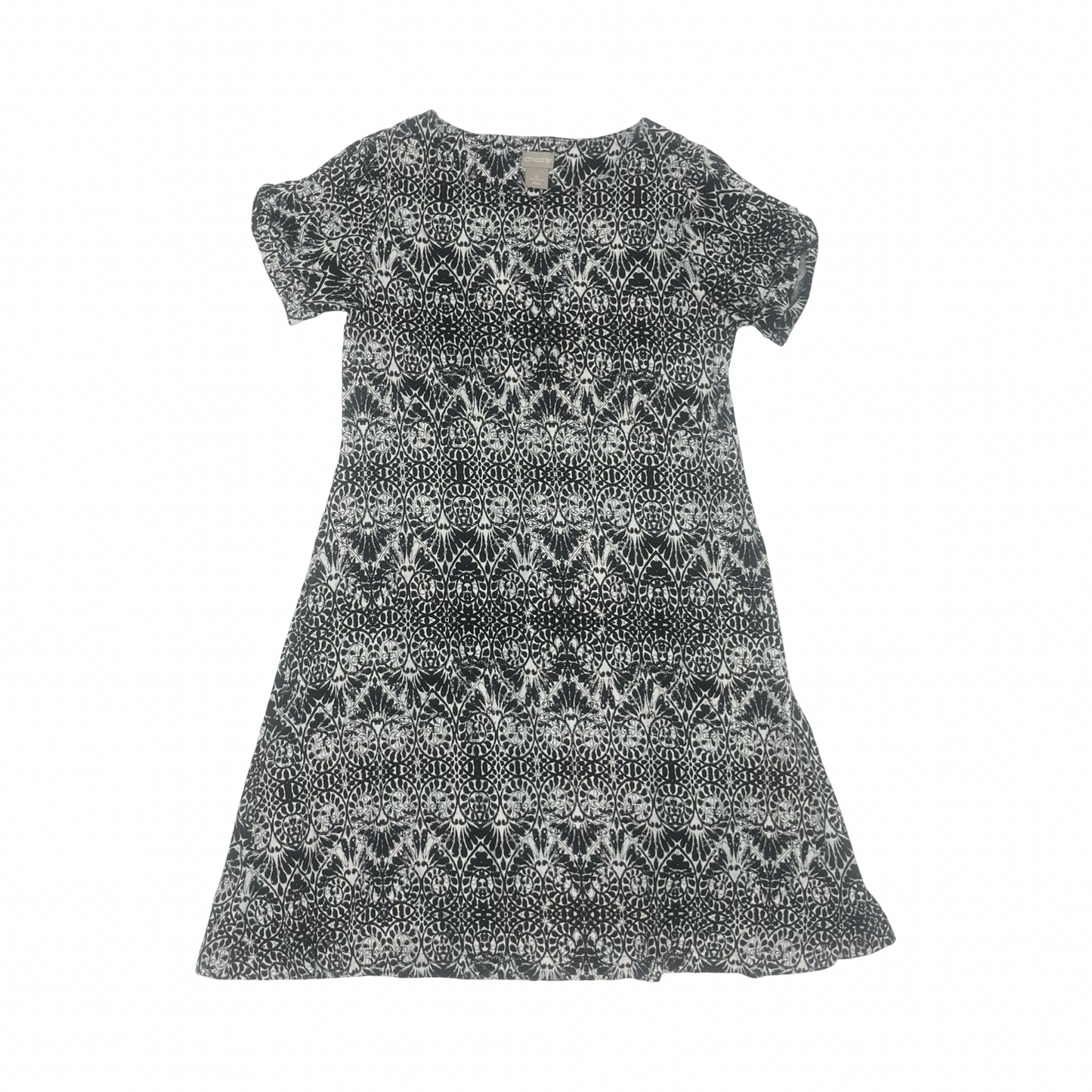 Dress Casual Short By Chicos In Black & White, Size:S