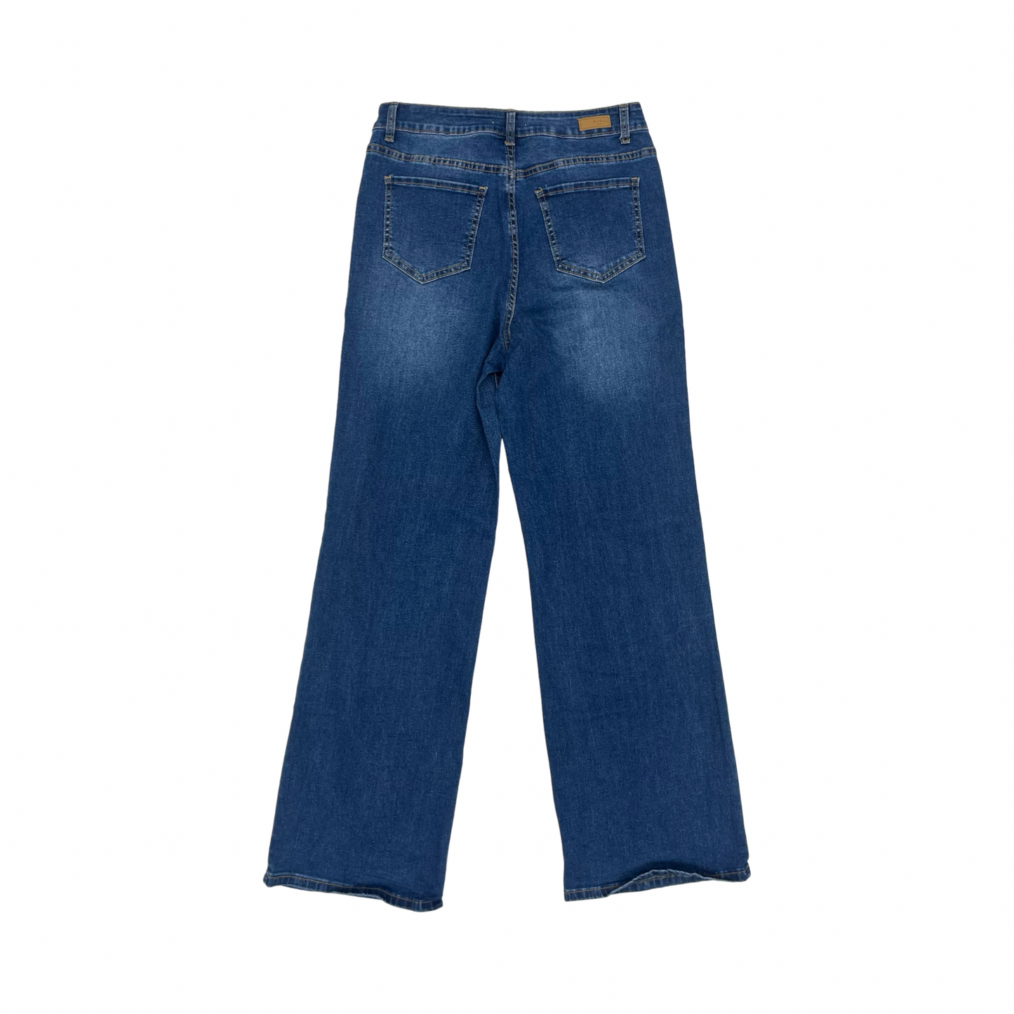 Jeans Straight By Bleu In Blue Denim, Size:8