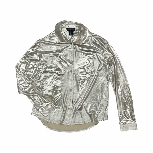 Blouse Ls By Rachel Zoe In Gold, Size:S