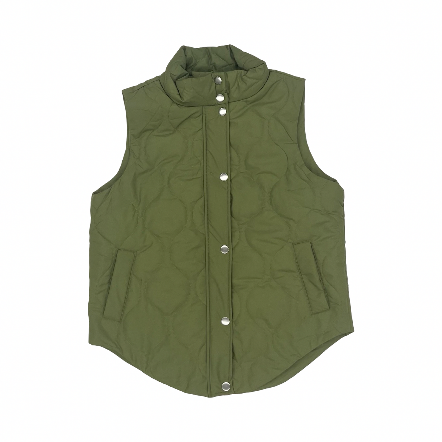 Vest Puffer & Quilted By Cme In Green, Size:S