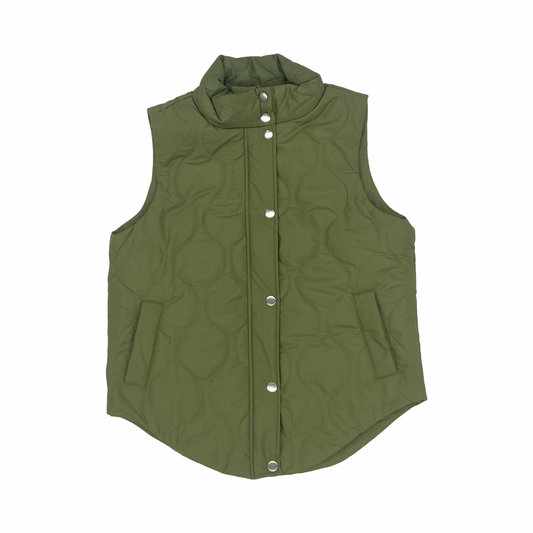 Vest Puffer & Quilted By Cme In Green, Size:S
