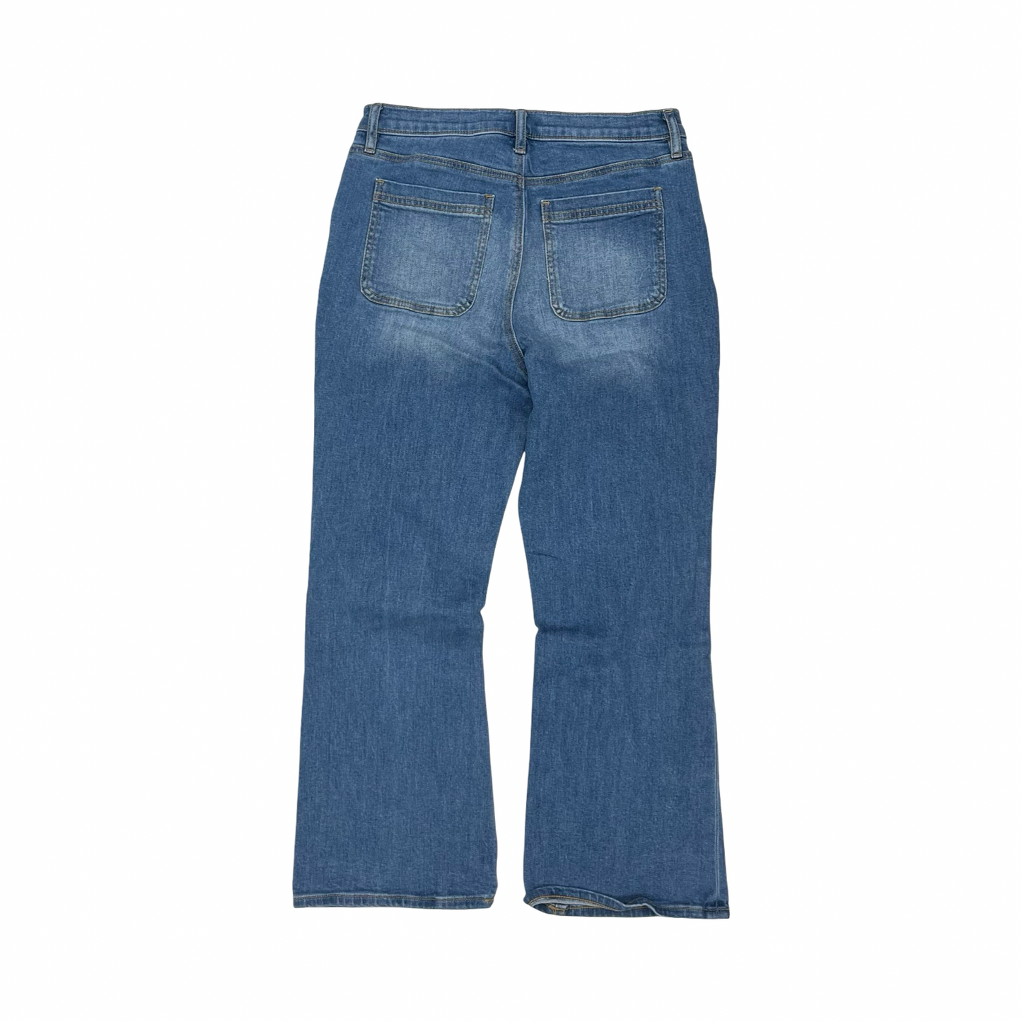 Jeans Cropped By Loft In Blue Denim, Size:6