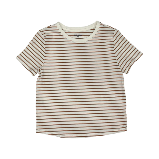 Top Ss By Old Navy In Tan & White, Size:S