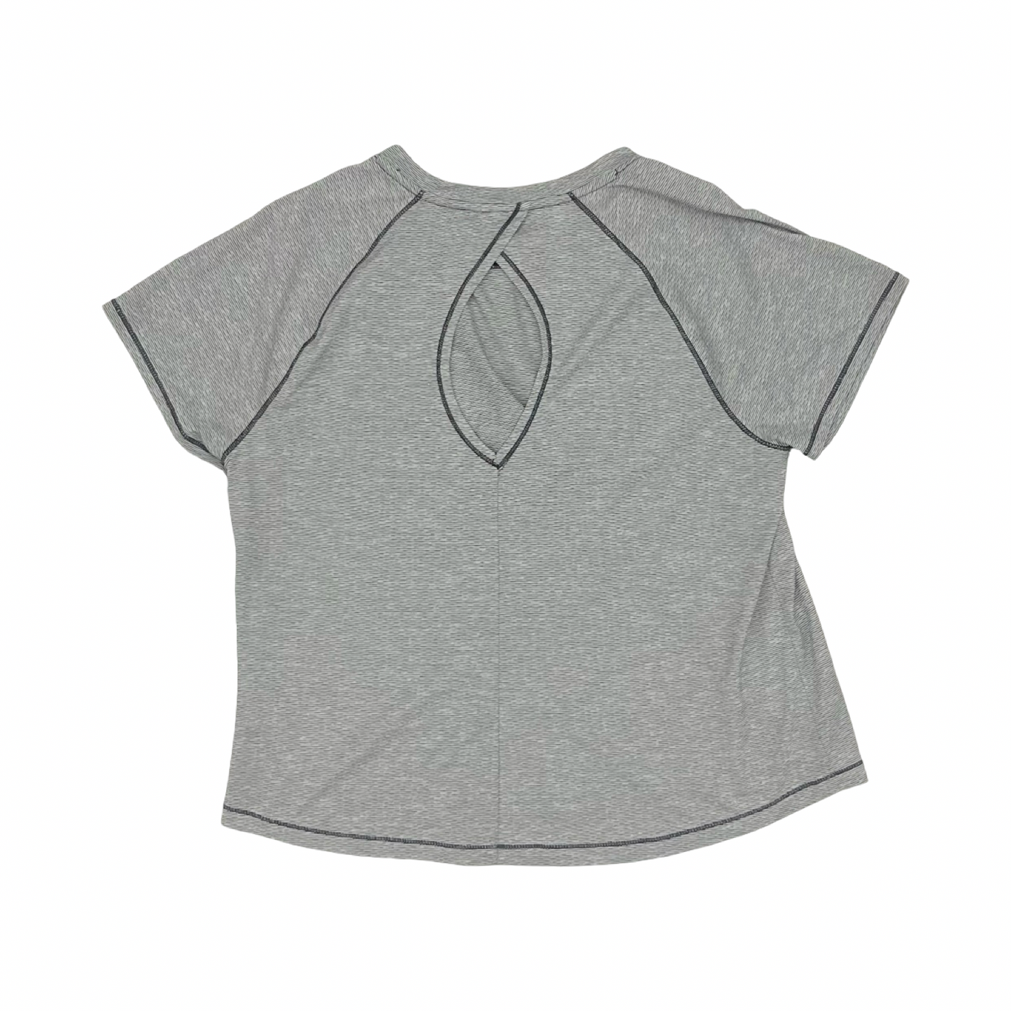 Athletic Top Ss By Bcg In Grey & White, Size:L