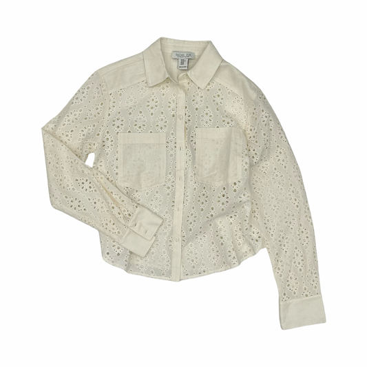 Blouse Ls By Rachel Zoe In Cream, Size:Xs
