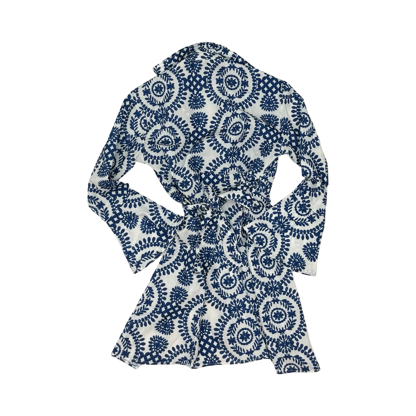 Dress Casual Short By Cmf In Blue & White, Size:Xs