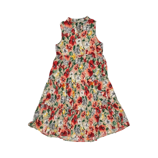 Dress Casual Short By Beeson River In Floral Print, Size:L