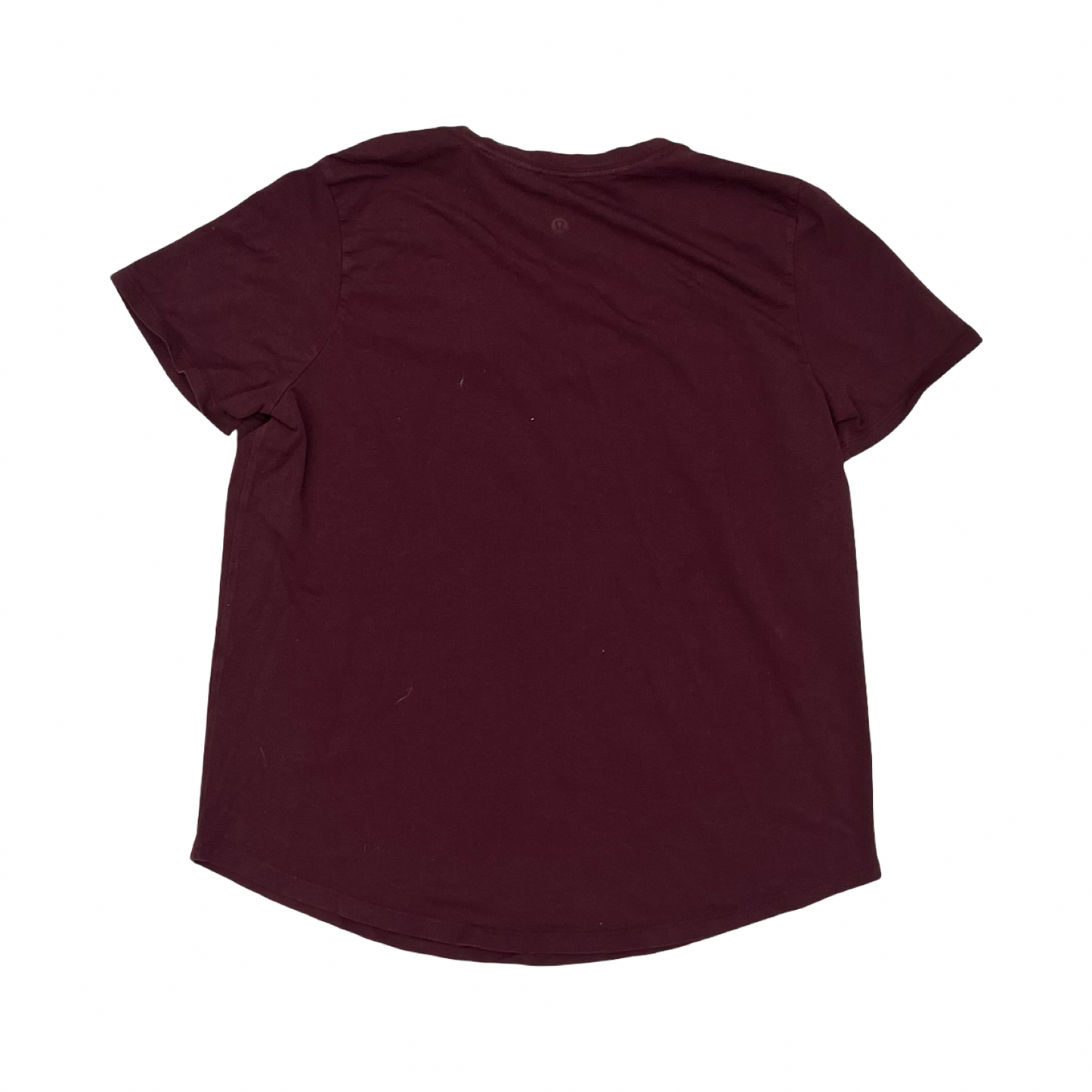 Athletic Top Ss By Lululemon In Red, Size:M