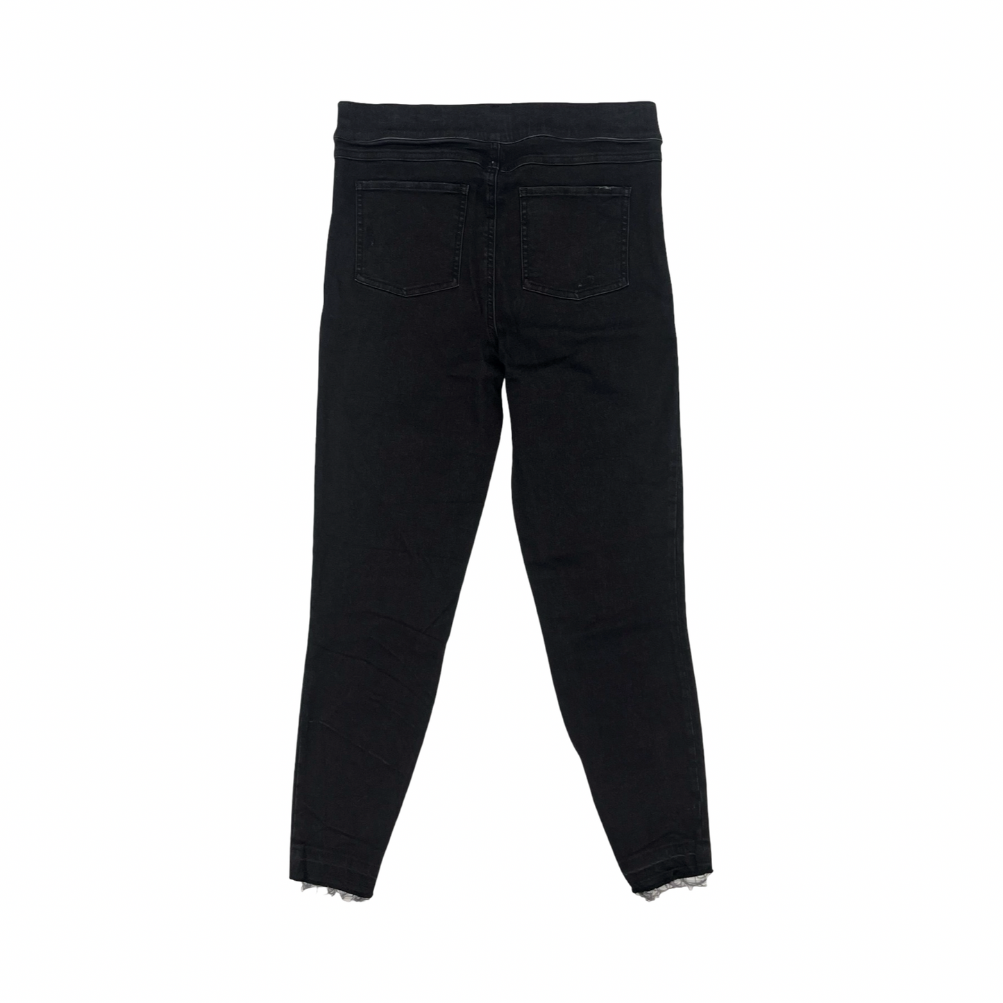 Jeans Skinny By Spanx In Black Denim, Size:L