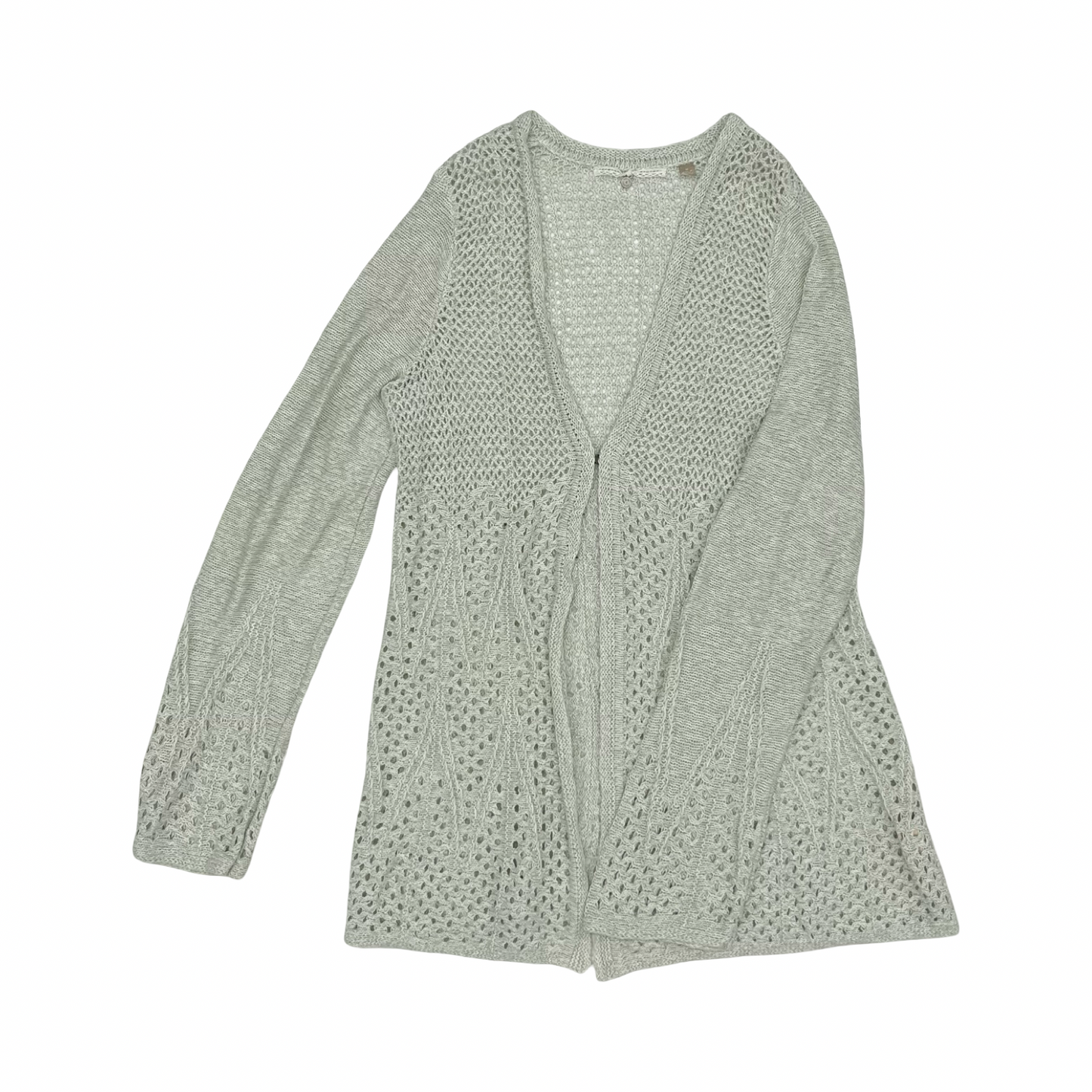 Sweater Cardigan By Knitted And Knotted In Green, Size:M