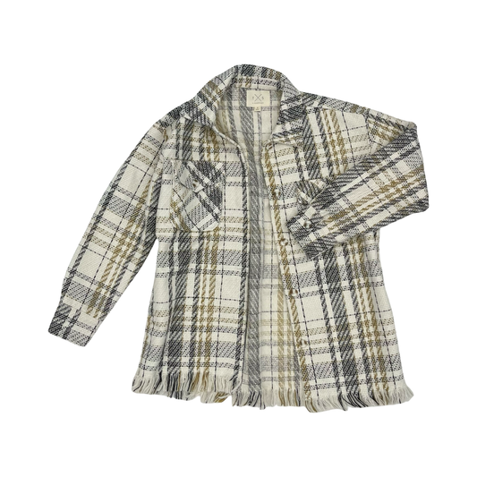 Jacket Shirt By Thread And Supply In Black & Tan, Size:S