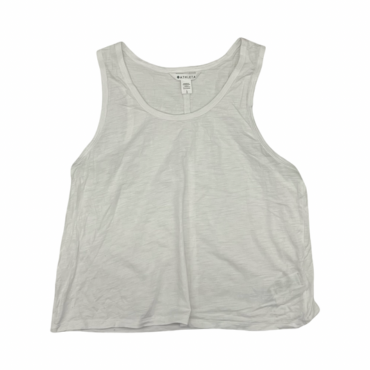 Athletic Tank Top By Athleta In White, Size:L