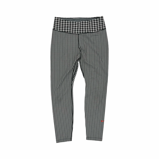 Athletic Leggings By Nike In Black & White, Size:M