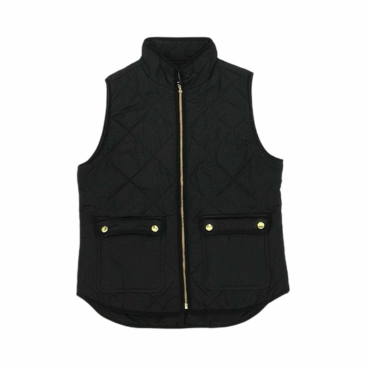 Vest Puffer & Quilted By J. Crew In Black, Size:S
