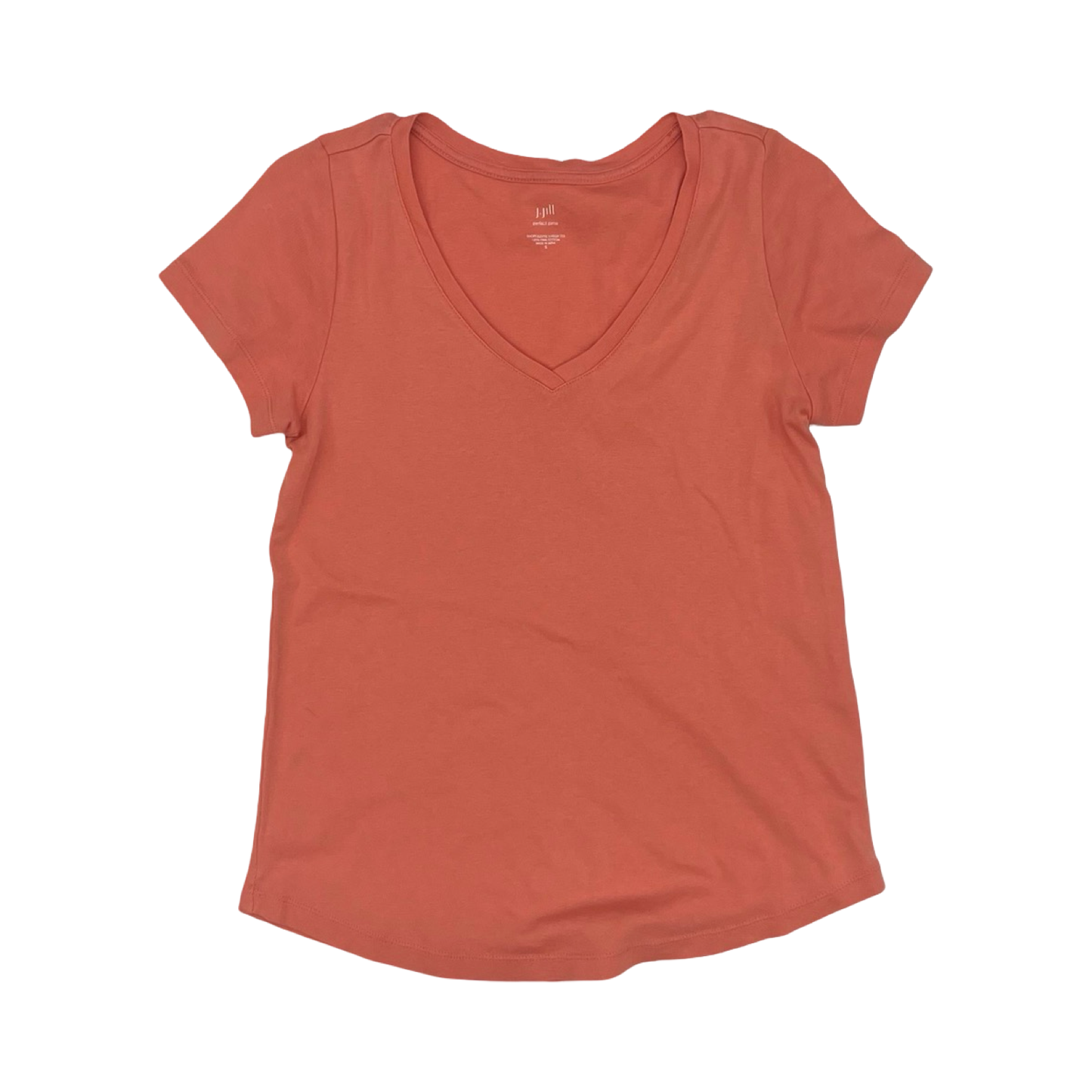 Top Ss Basic By J. Jill In Coral, Size:S