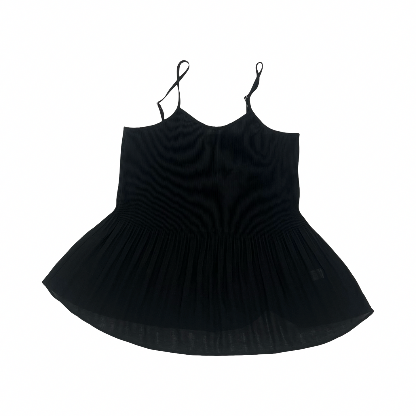 Blouse Sleeveless By Oddi In Black, Size:2X