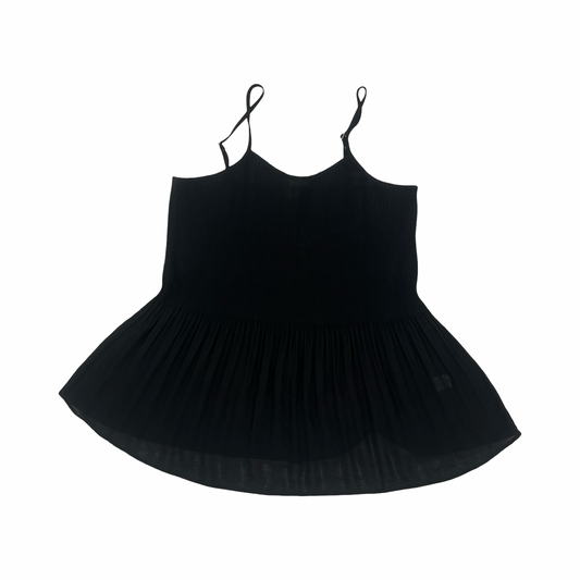 Blouse Sleeveless By Oddi In Black, Size:2X