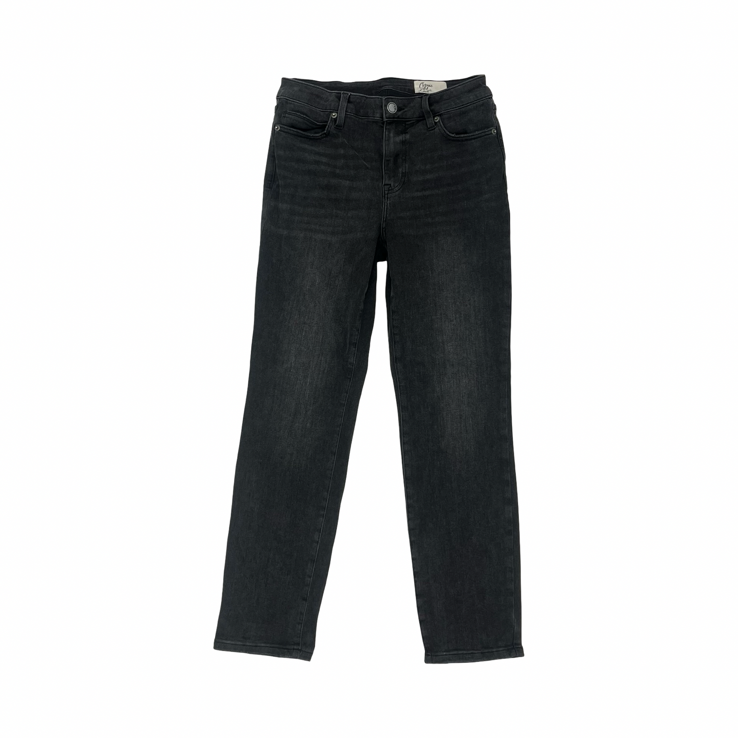 Jeans Straight By Cosmic Blue Love In Black Denim, Size:8