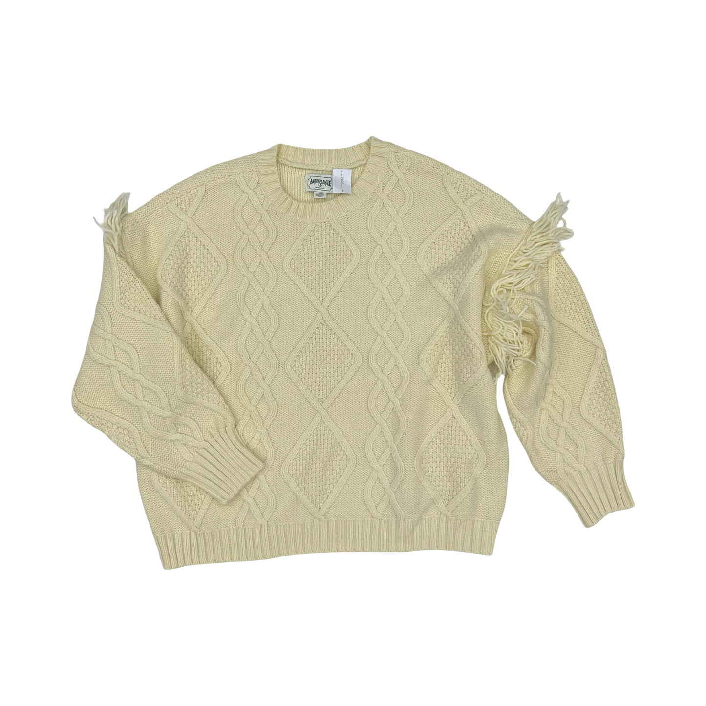 Sweater By American Eagle In Cream, Size:Xl